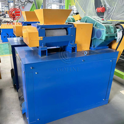 150mm πλάτος μηχανή διπλού κυλίνδρου granulator 1-2T/H Αμμωνίου θειικού συμπαγούς λιπασμάτων Εγκατάσταση παραγωγής