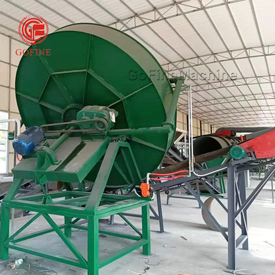 3-5T / H χωρητικότητα δίσκος Granulator λίπασμα γραμμή παραγωγής με παραγωγή κόκκων