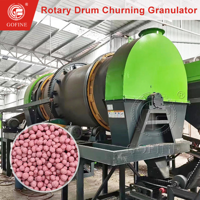 Σχεδιασμός Granulator Rotary Drum Churning εξοπλισμός παραγωγής λιπασμάτων